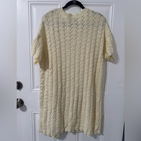 Boho Crochet Knit Midi Dress | A New Day Short Sleeve XL - Picture 8 of 15